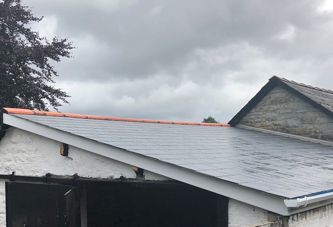 Barn slate pitched roof London